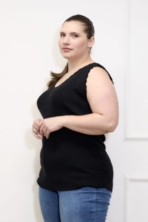 גופיית ריב Tamara | שחור