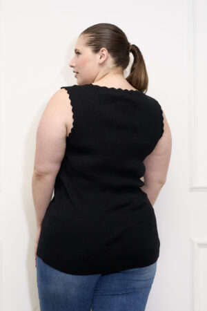 גופיית ריב Tamara | שחור