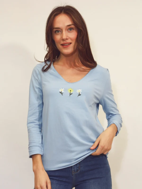 חולצה טי שירט Lola | כחול בהיר