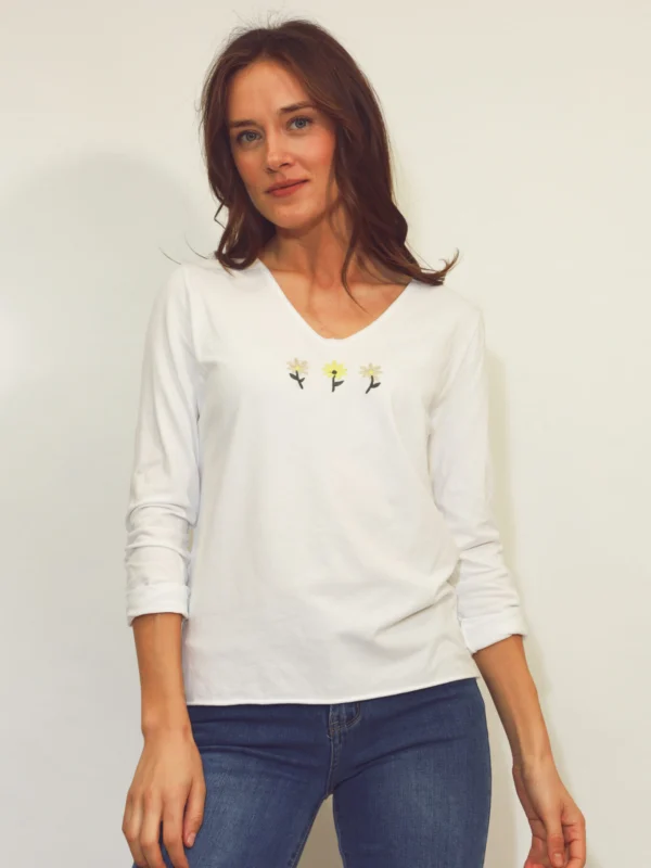 חולצה טי שירט Lola | לבן