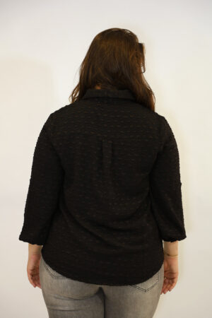 חולצה עם לבבות Adèle| שחור