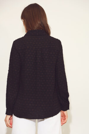 חולצה עם פסים Adèle| שחור