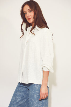 חולצה עם פסים Adèle| לבן