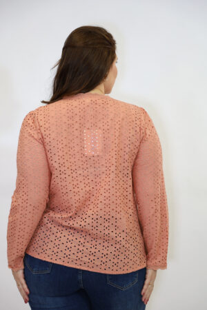 חולצה רקמה Louise | ורוד