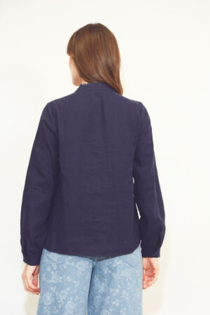 חולצה רקמה Lisa | נייבי