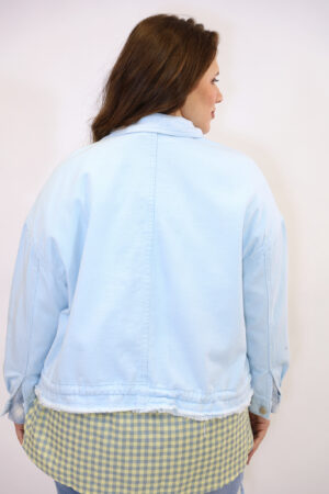 מעיל ג'ינס אוברסייז Nora | כחול בהיר