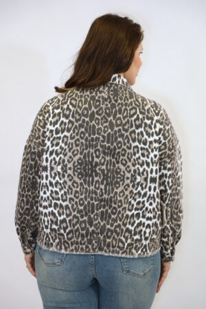 מעיל ג'ינס אוברסייז Nora | נמר לבן