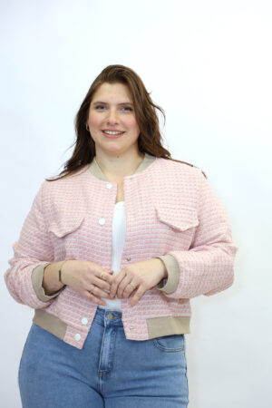 מעיל ג'קט Daisy  | ורוד