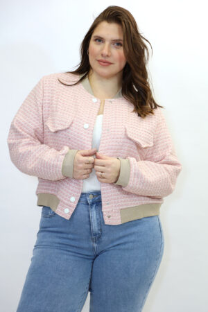 מעיל ג'קט Daisy  | ורוד