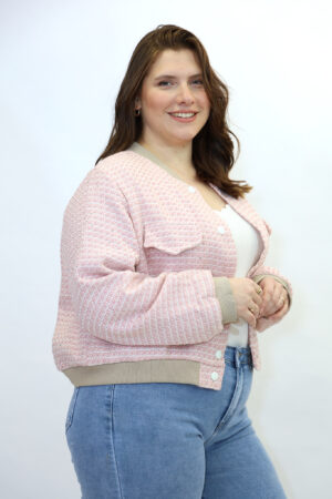 מעיל ג'קט Daisy  | ורוד