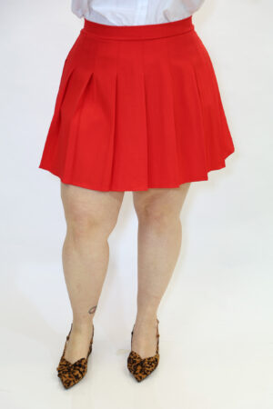חצאית קלאסי Amélie | אדום