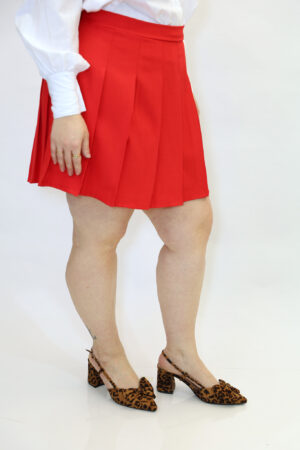 חצאית קלאסי Amélie | אדום
