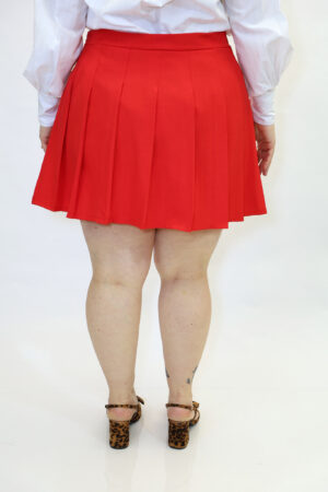 חצאית קלאסי Amélie | אדום