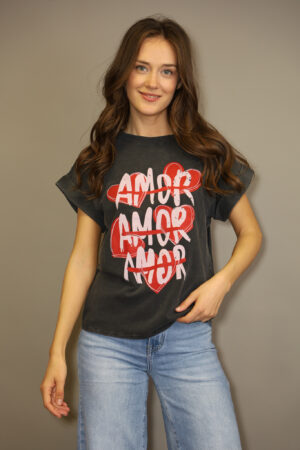 טיי שירט Amor Amor | אפור