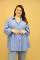 חולצה פסים Lily | כחול – CHR-1559-BLUE