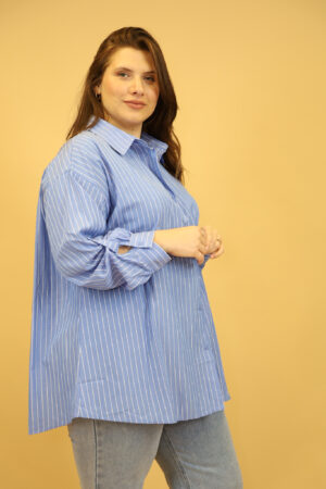 חולצה פסים Lily | כחול
