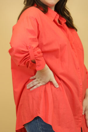 חולצה מכופתרת Joëlle | קוראל