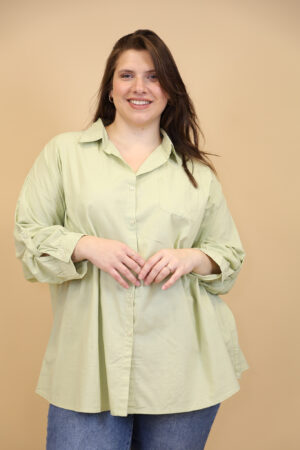 חולצה מכופתרת Joëlle | ירוק