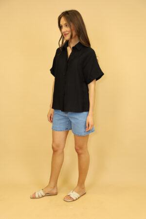 חולצה מכופתרת Mia | שחור