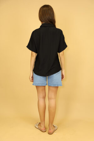 חולצה מכופתרת Mia | שחור