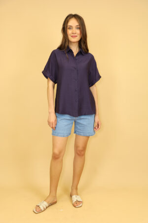 חולצה מכופתרת Mia | נייבי