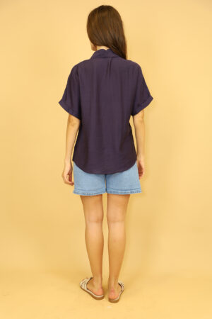 חולצה מכופתרת Mia | נייבי