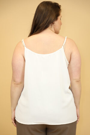 טופ תחרה Romy | לבן
