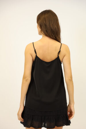 טופ תחרה Corine | שחור