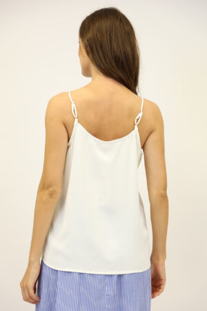 טופ תחרה Corine | לבן