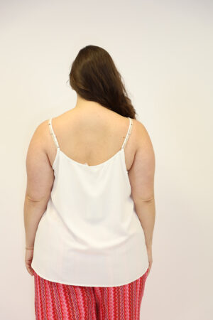 טופ תחרה Corine | לבן