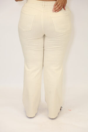 ג'ינס Wide Leg Stretch Iris | קרם