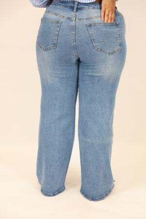 ג'ינס Palazzo Stretch Alma | כחול