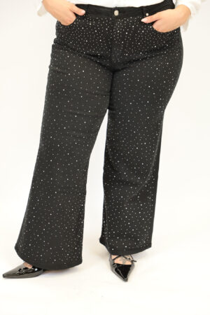 ג'ינס Palazzo Stretch Alma | שחור