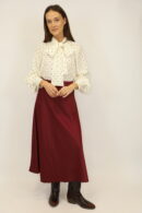 חצאית סטאן  Alba | בורדו – IV-AC6812-BORDO