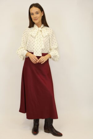חצאית סטאן  Alba | בורדו – IV-AC6812-BORDO