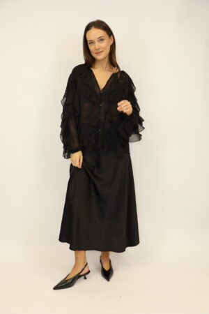 חצאית סטאן  Alba | שחור – IV-AC6812-BLACK