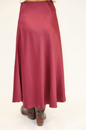 חצאית סאטן Alba | בורדו