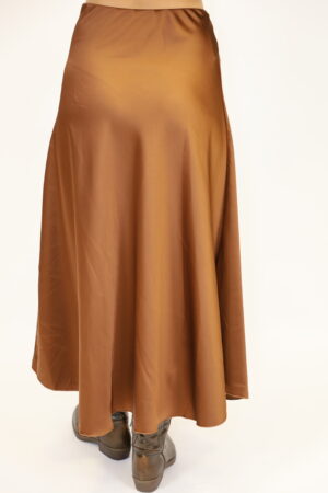 חצאית סאטן Alba | שוקו