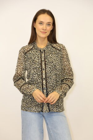 חולצת קלילה ואוורירית Nina | מנומרת