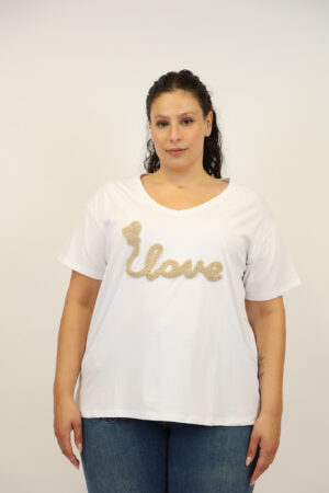 MLY 11610 LOVE WHITE