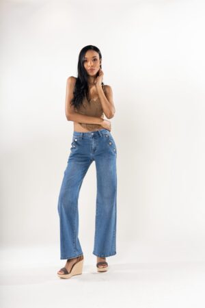 גינס Flare Chloé | כחול בינוני