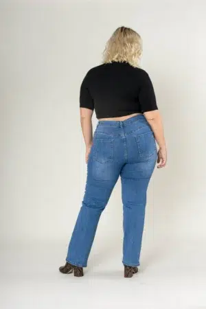 מכנסי גינס Straight Mila | כחול בינוני