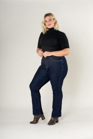 מכנסי גינס Straight Mila | כחול DENIM