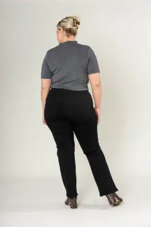 מכנסי גינס Straight Mila | שחור