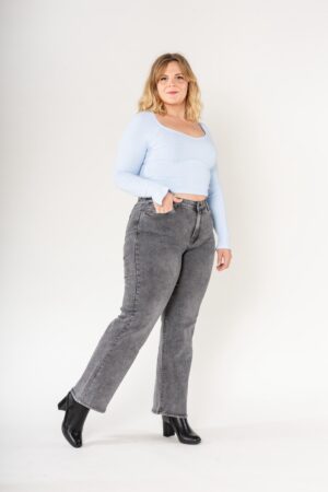 מכנסי גינס Lara | אפור