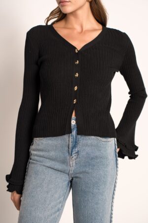 סריג ריבס Célia | שחור