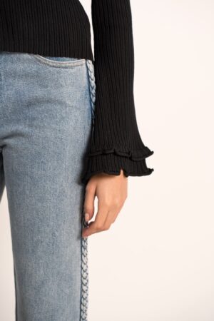 סריג ריבס Célia | שחור