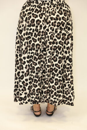 חצאית מקסי מנומרת Gladys | שחור