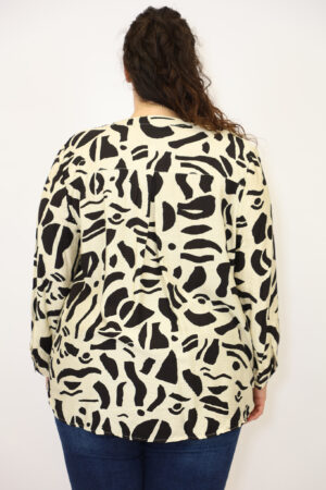חולצה הדפס Dana | לבן