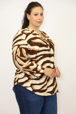 חולצה הדפס Amélie | חום